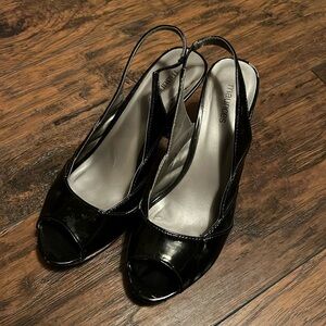 Maurices ladies size 10 Felicia black open toe heels
